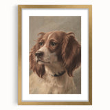 Vintage Animal Art – Loyal Dog in Classic Pet Portrait Print