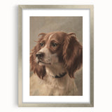 Vintage Animal Art – Loyal Dog in Classic Pet Portrait Print