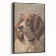 Vintage Animal Art – Loyal Dog in Classic Pet Portrait Print