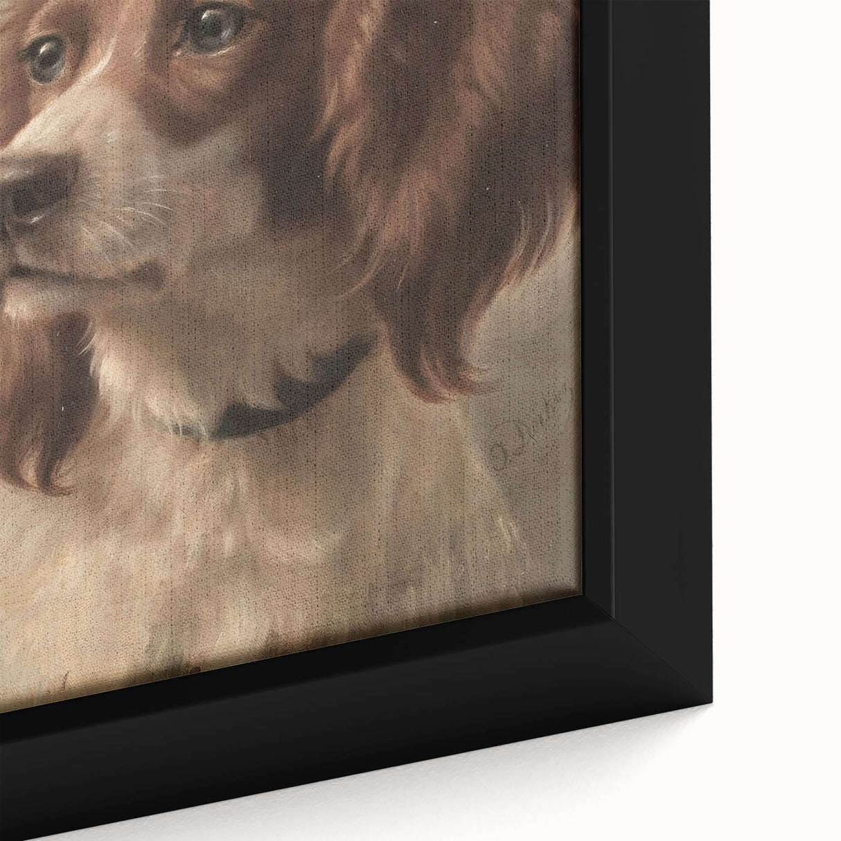 Vintage Animal Art – Loyal Dog in Classic Pet Portrait Print