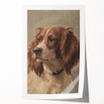 Vintage Animal Art – Loyal Dog in Classic Pet Portrait Print