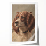 Vintage Animal Art – Loyal Dog in Classic Pet Portrait Print