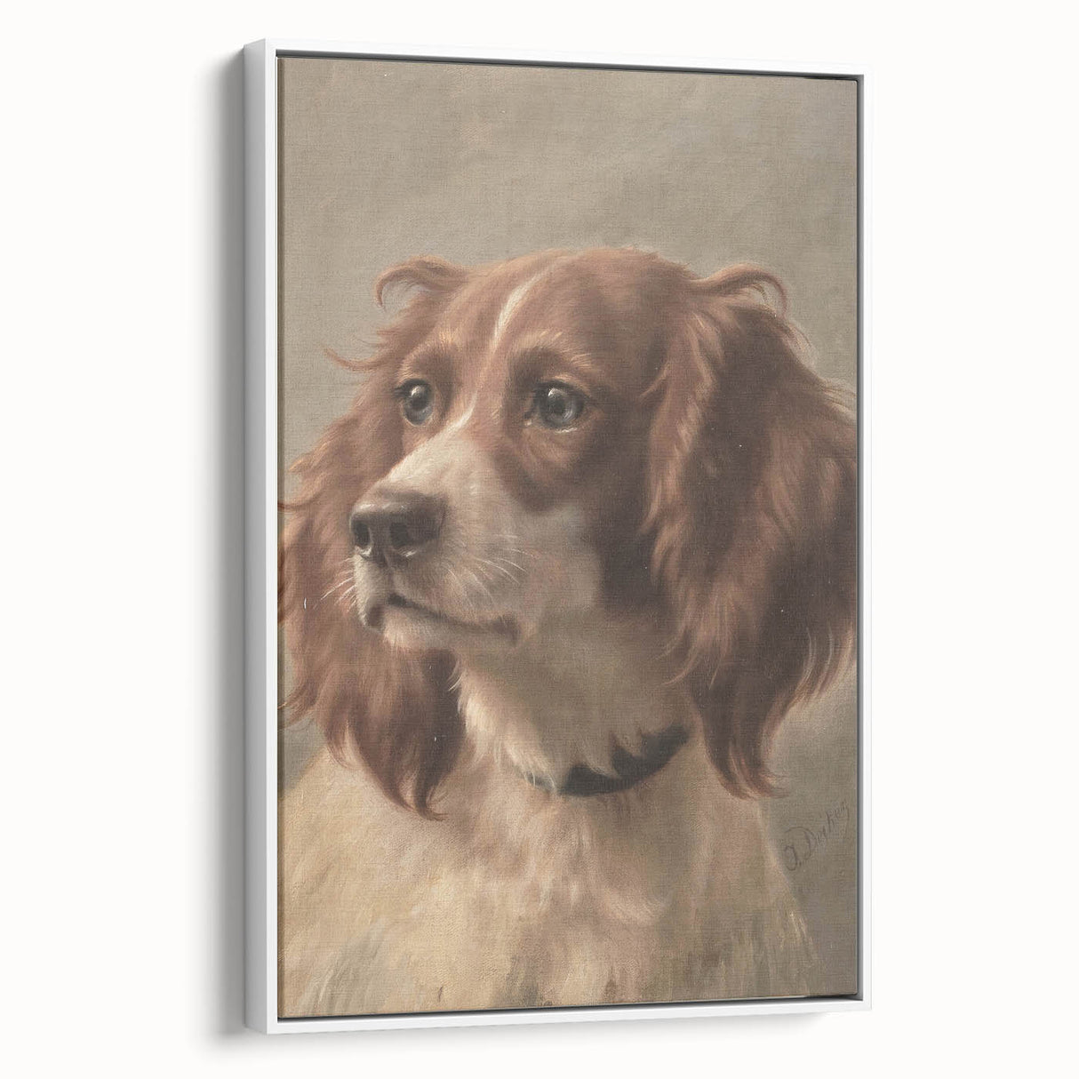 Vintage Animal Art – Loyal Dog in Classic Pet Portrait Print