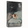 Vintage Animal Art – Cozy Dog in Classic Pet Portrait Print