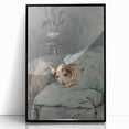 Vintage Animal Art – Cozy Dog in Classic Pet Portrait Print
