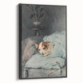 Vintage Animal Art – Cozy Dog in Classic Pet Portrait Print