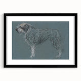 Vintage Animal Art – Sketch of a Dog in Classic Retro Illustration