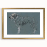 Vintage Animal Art – Sketch of a Dog in Classic Retro Illustration