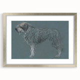 Vintage Animal Art – Sketch of a Dog in Classic Retro Illustration