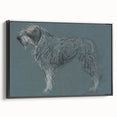 Vintage Animal Art – Sketch of a Dog in Classic Retro Illustration