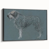 Vintage Animal Art – Sketch of a Dog in Classic Retro Illustration
