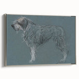Vintage Animal Art – Sketch of a Dog in Classic Retro Illustration
