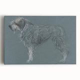 Vintage Animal Art – Sketch of a Dog in Classic Retro Illustration