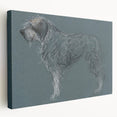 Vintage Animal Art – Sketch of a Dog in Classic Retro Illustration