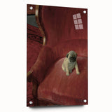 Vintage Animal Art – Playful Pug in Classic Pet Portrait
