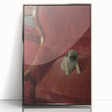 Vintage Animal Art – Playful Pug in Classic Pet Portrait