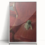 Vintage Animal Art – Playful Pug in Classic Pet Portrait