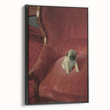Vintage Animal Art – Playful Pug in Classic Pet Portrait