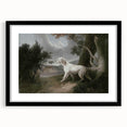 Vintage Animal Art: Dog in Scenic Landscape | Antique Wildlife Prints