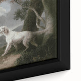 Vintage Animal Art: Dog in Scenic Landscape | Antique Wildlife Prints