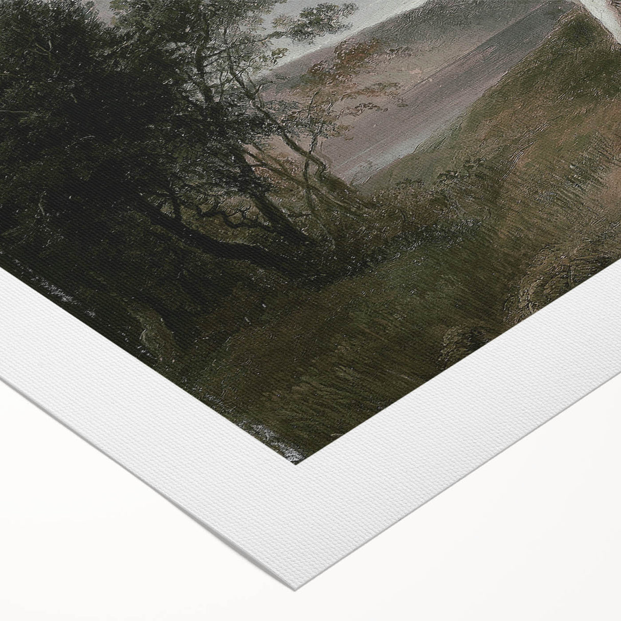 Vintage Animal Art: Dog in Scenic Landscape | Antique Wildlife Prints
