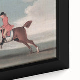 Vintage Animal Art: Rider on Horse – Retro Wildlife Illustration