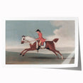 Vintage Animal Art: Rider on Horse – Retro Wildlife Illustration