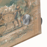 Vintage Animal Art: Horse and Cart – Retro Wildlife Illustration