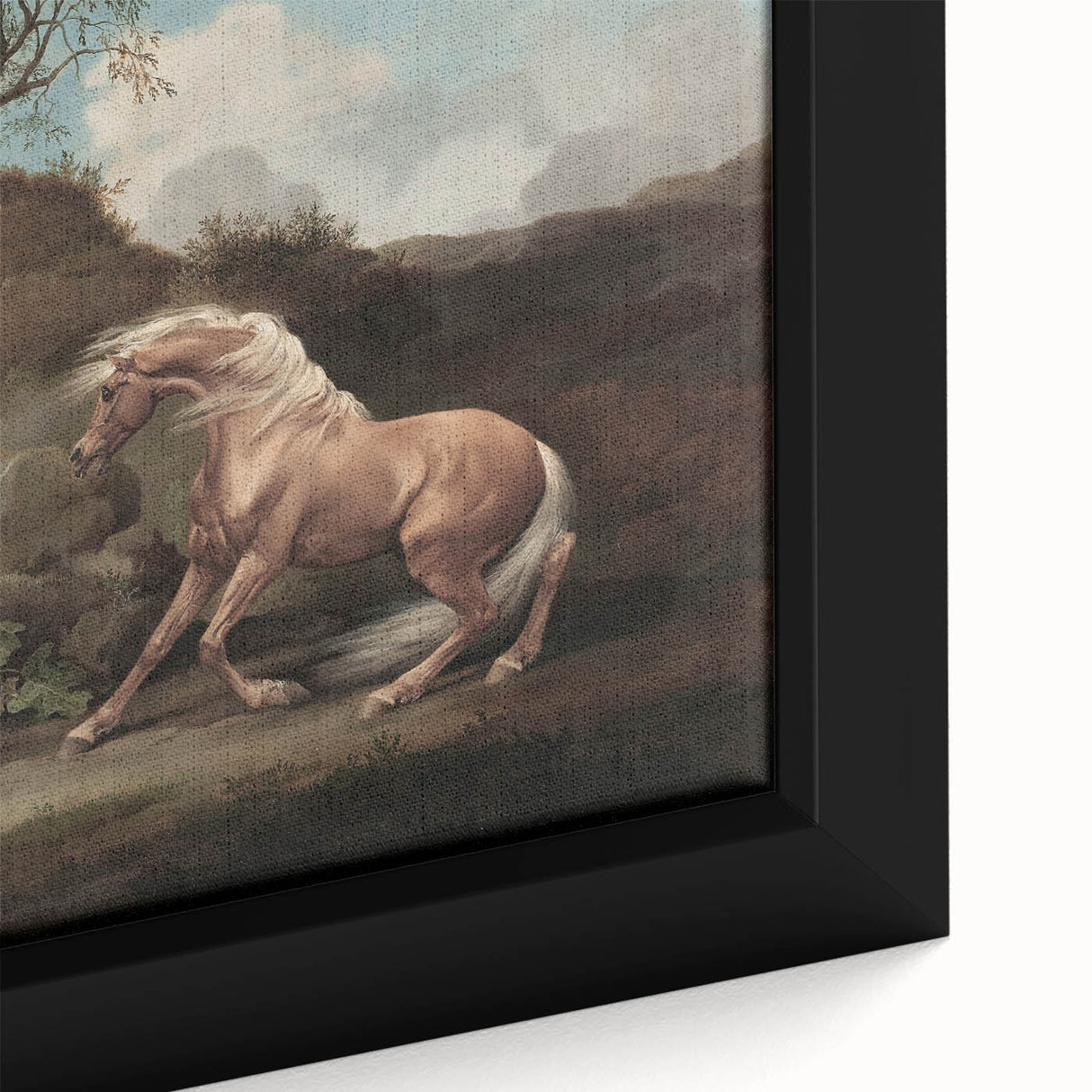 Vintage Animal Art - Horse & Lion Antique Wildlife Print