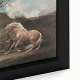 Vintage Animal Art - Horse & Lion Antique Wildlife Print