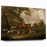 Vintage Animal Art: Hunter with Dogs – Antique Wildlife Print