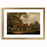 Vintage Animal Art: Hunter with Dogs – Antique Wildlife Print