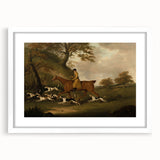 Vintage Animal Art: Hunter with Dogs – Antique Wildlife Print