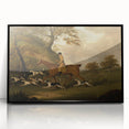 Vintage Animal Art: Hunter with Dogs – Antique Wildlife Print