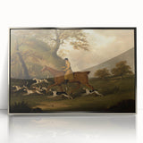 Vintage Animal Art: Hunter with Dogs – Antique Wildlife Print