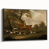 Vintage Animal Art: Hunter with Dogs – Antique Wildlife Print