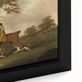 Vintage Animal Art: Hunter with Dogs – Antique Wildlife Print