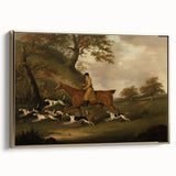 Vintage Animal Art: Hunter with Dogs – Antique Wildlife Print