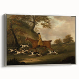Vintage Animal Art: Hunter with Dogs – Antique Wildlife Print