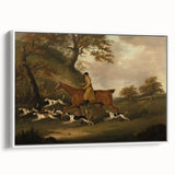 Vintage Animal Art: Hunter with Dogs – Antique Wildlife Print