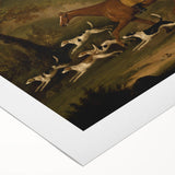 Vintage Animal Art: Hunter with Dogs – Antique Wildlife Print