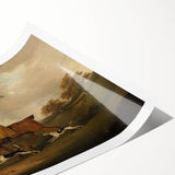 Vintage Animal Art: Hunter with Dogs – Antique Wildlife Print