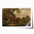 Vintage Animal Art: Hunter with Dogs – Antique Wildlife Print