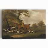 Vintage Animal Art: Hunter with Dogs – Antique Wildlife Print