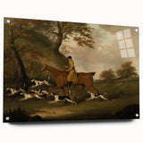 Vintage Animal Art: Hunter with Dogs – Antique Wildlife Print