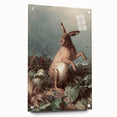 Vintage Animal Art - Hare in the Grass Antique Wildlife Print