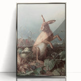 Vintage Animal Art - Hare in the Grass Antique Wildlife Print