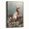 Vintage Animal Art - Hare in the Grass Antique Wildlife Print