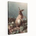 Vintage Animal Art - Hare in the Grass Antique Wildlife Print