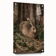 Vintage Animal Art - Rabbit in Forest Antique Wildlife Print